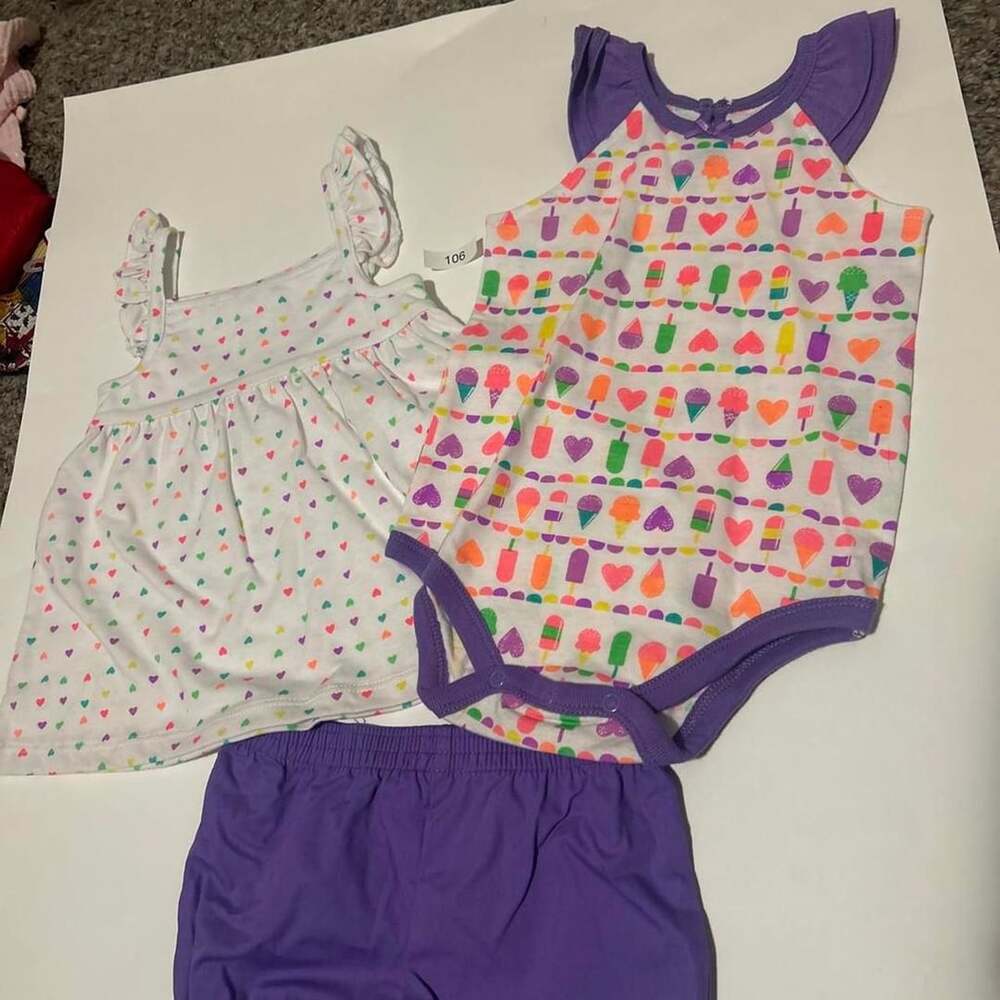 Small Wonders Baby Girl Summer Bundle Size 3-6 MOS